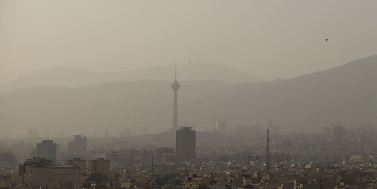 کیفیت هوای تهران در شرایط «ناسالم برای گروه‌های حساس»