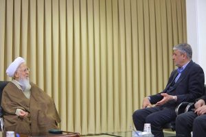 دیدار رییس سازمان انرژی اتمی با علما و مراجع عظام تقلید در قم