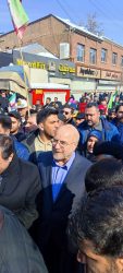 حضور رئیس مجلس در راهپیمایی یوم‌الله ۲۲ بهمن در ارومیه