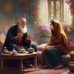 حکایت پیرمرد و دختر جوان از گلستان سعدی را بخوانید