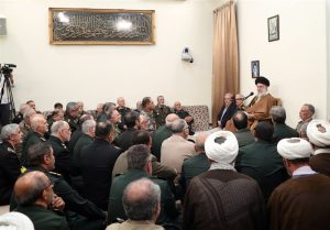 دیدار جمعی از فرماندهان نیروهای مسلح با فرمانده معظم کل قوا