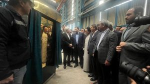 افتتاح بزرگترین کارخانه تیرآهن شرق کشور با حضور عارف