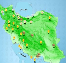 رگبار و رعدوبرق در اکثر مناطق کشور