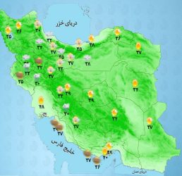 وزش باد و گردخاک در جنوب غرب و جنوب شرق کشور