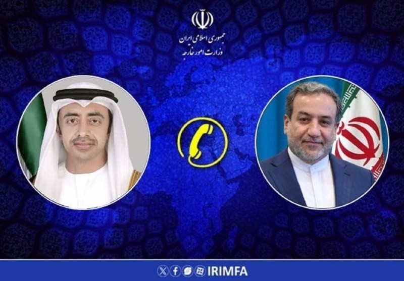گفتگوی تلفنی وزرای خارجه امارات عربی متحده و جمهوری اسلامی ایران