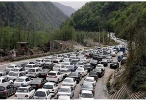 ترافیک سنگین در جاده چالوس و آزادراه تهران – شمال