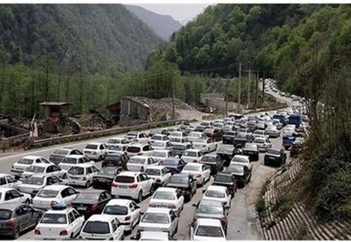 ترافیک سنگین در جاده چالوس و آزادراه تهران – شمال