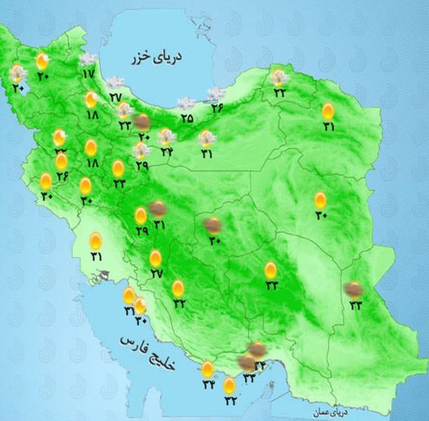 رگبار و رعدوبرق در جنوب و جنوب شرق کشور