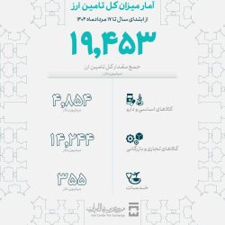 میزان تامین ارز واردات امسال به ۱۹.۵ میلیارد دلار رسید