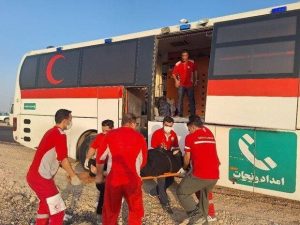 ۴۳ زائر اربعین به دلیل انحراف اتوبوس از جاده مصدوم شدند
