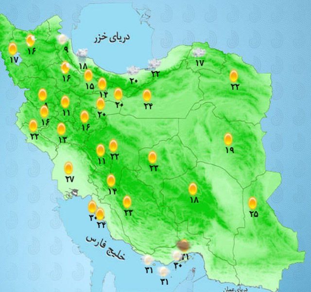 جو پایدار در اکثر مناطق کشور