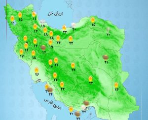 رگبار باران در مناطقی از شمال و شمال غرب کشور