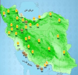 بارش پراکنده در شمال و شمال غرب کشور