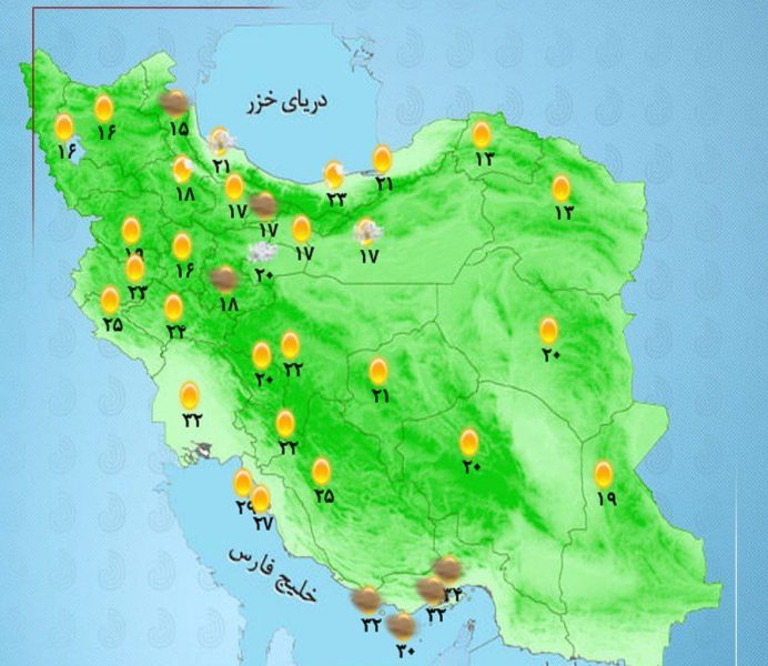 جو پایدار در اکثر مناطق کشور