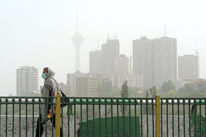 کیفیت هوای تهران در وضعیت «ناسالم» برای گروه‌های حساس