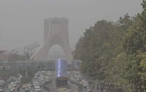 کیفیت هوای ابری تهران نارنجی است