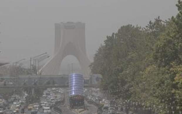 کیفیت هوای ابری تهران نارنجی است