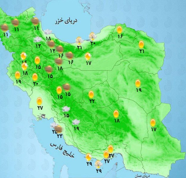 بارش برف و باران در شمال و شمال غرب کشور